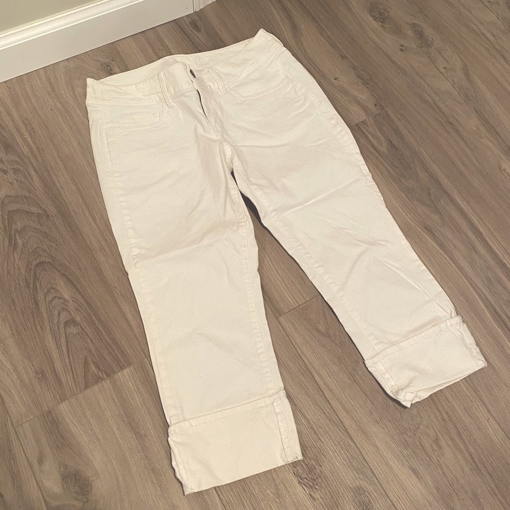 American Eagle cropped Artist, white, size 4